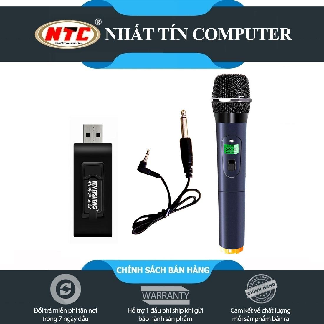 Micro Karaoke không dây cho loa kéo Daile / Aige / Zansong V12 màn hình LCD (đen) - Hỗ trợ các thiết bị có jack cắm 3.5mm và 6.5mm