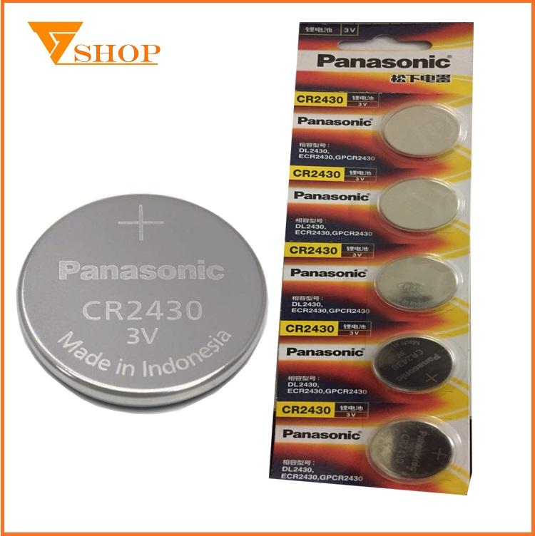 2 viên Pin CR2430 Panasonic 3v, Pin Remote CR2430