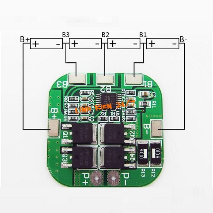 MẠCH SẠC VÀ BẢO VỆ PIN 14.8V 4S 20A