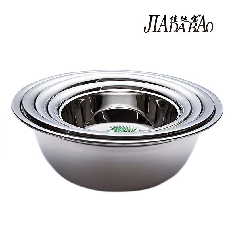 Jada Bao 24-40cm Dày Hình Tròn Bếp Lưu Vực Chậu Inox