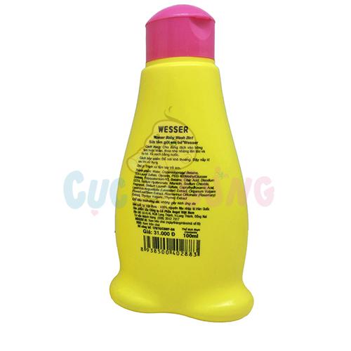 Bộ 2 chai Sữa tắm gội Wesser 200ml (Hồng)