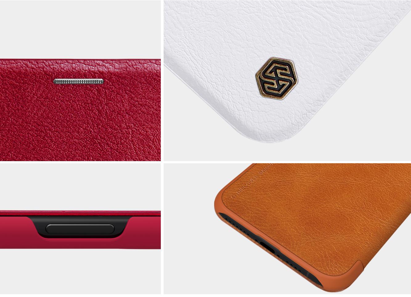 Bao Da Nillkin cho iPhone Xs Max QIN Leather (6.5 inch)