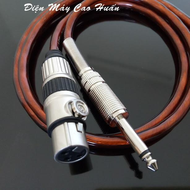 Dây micro - Dây Jack canon cái 6ly 3m lõi đồng