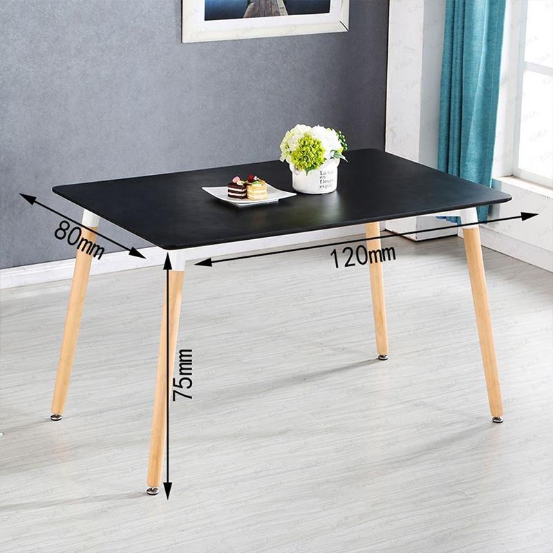 Kachi – Bàn chữ nhật Eames FT-70 (BE4) màu đen