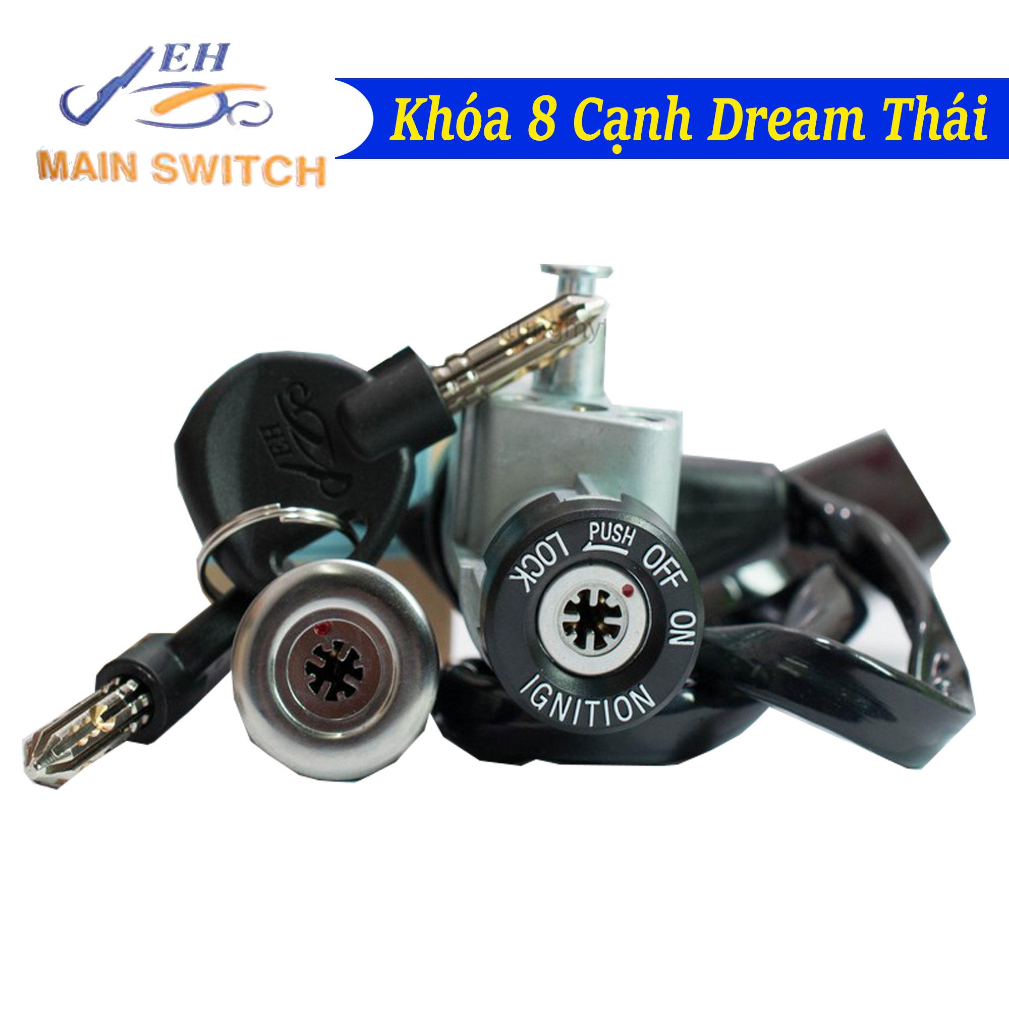 [HCM]Ổ Khóa Chống Trộm 8 Cạnh Xe Dream Thái