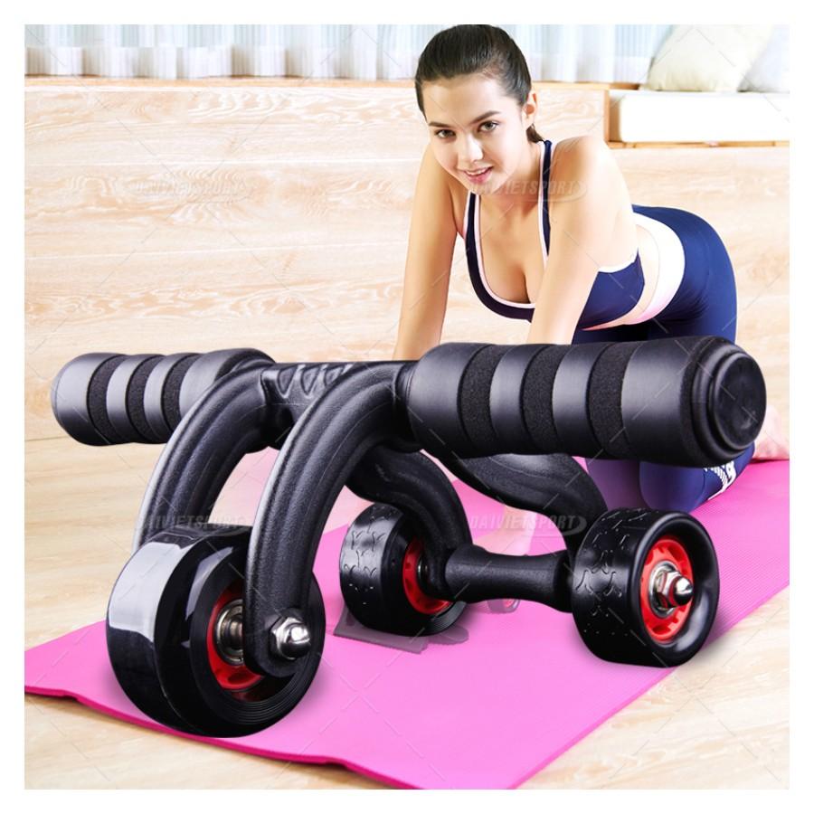 Con Lăn Tập Cơ Bụng 3 Bánh Loại Mới 2018