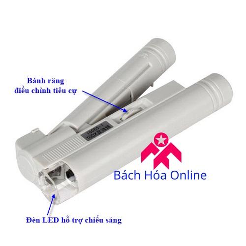 Kính lúp mini 100x có thước đo