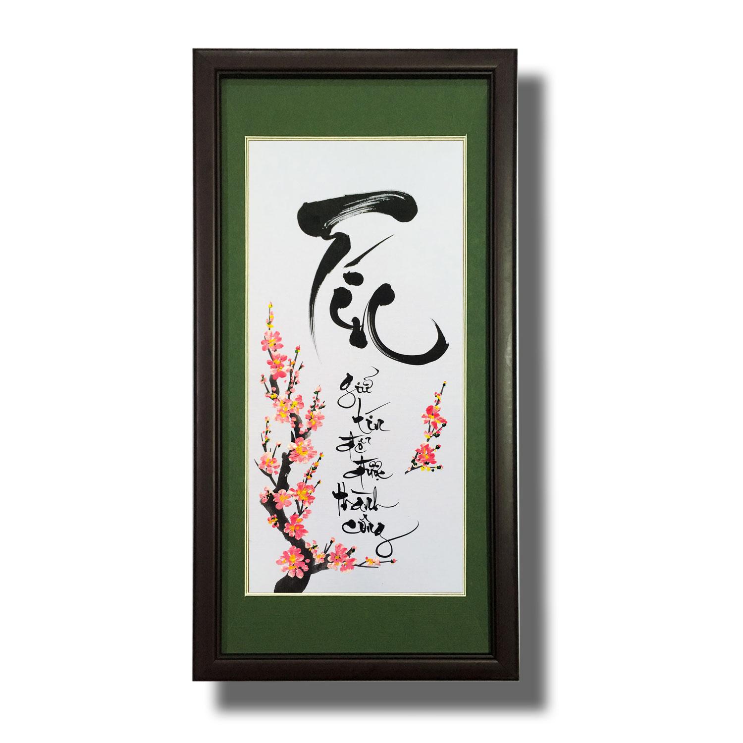 Tranh thư pháp - Chữ Tín 02 - Tranh Mỹ Thuật Minh Hiền