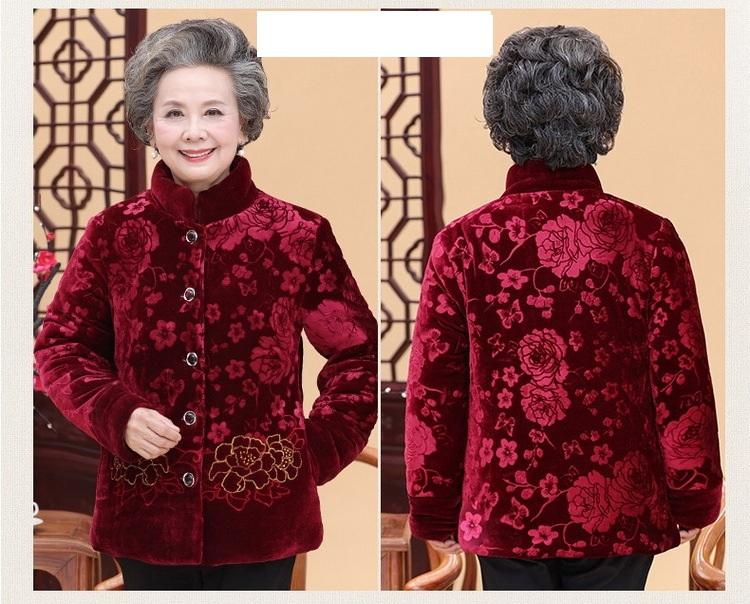 áo khoác cho người già ( áo khoác nhung)