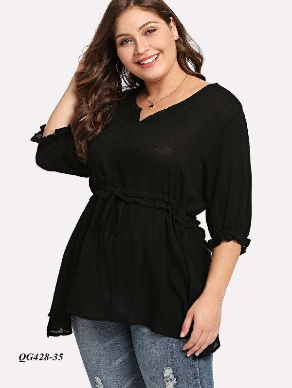 ÁO KIỂU TAY LỠ RÚT EO - SIZE s-6XL