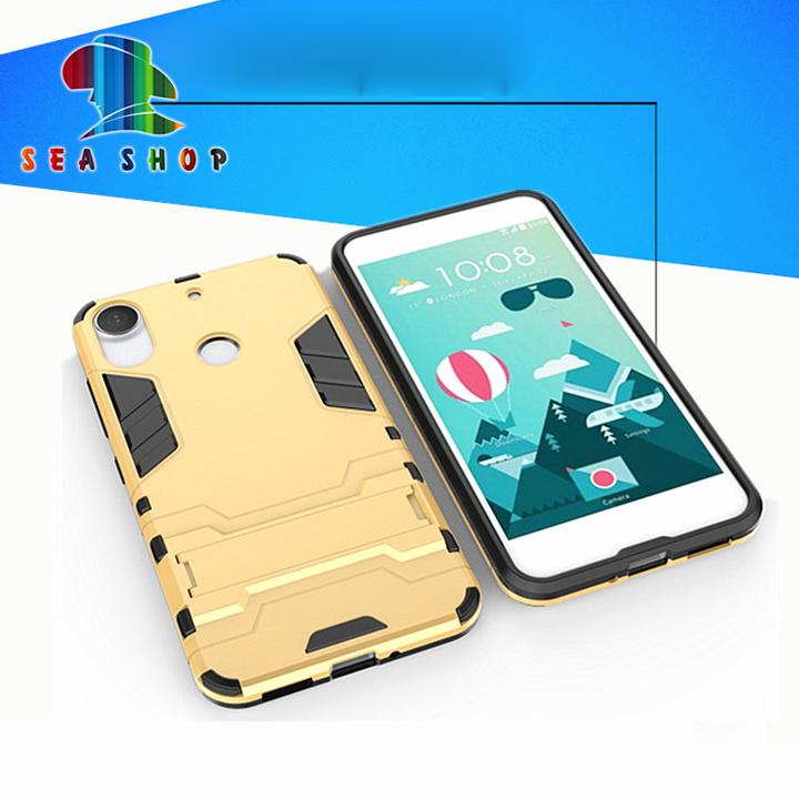 Ốp lưng HTC Desire 10 Pro iRon man chống sốc (đen)