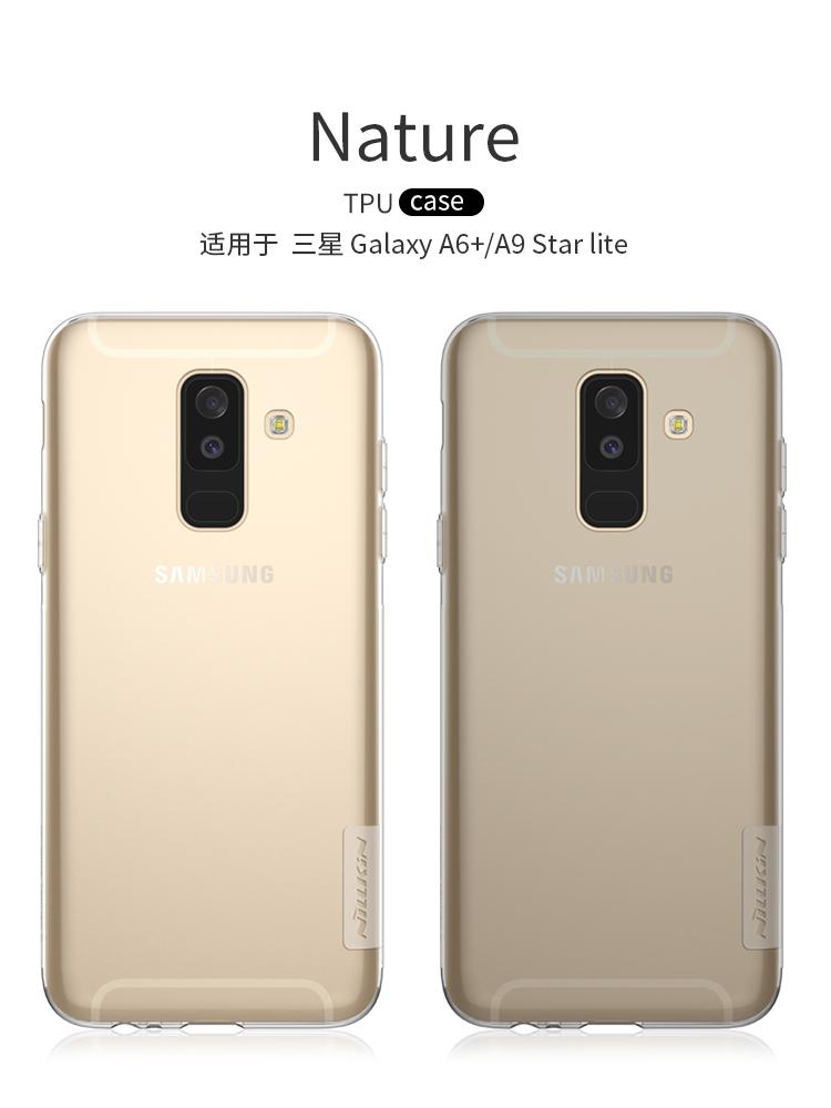 Ốp lưng silicon Nillkin cho Samsung Galaxy A6 Plus - Trong suốt