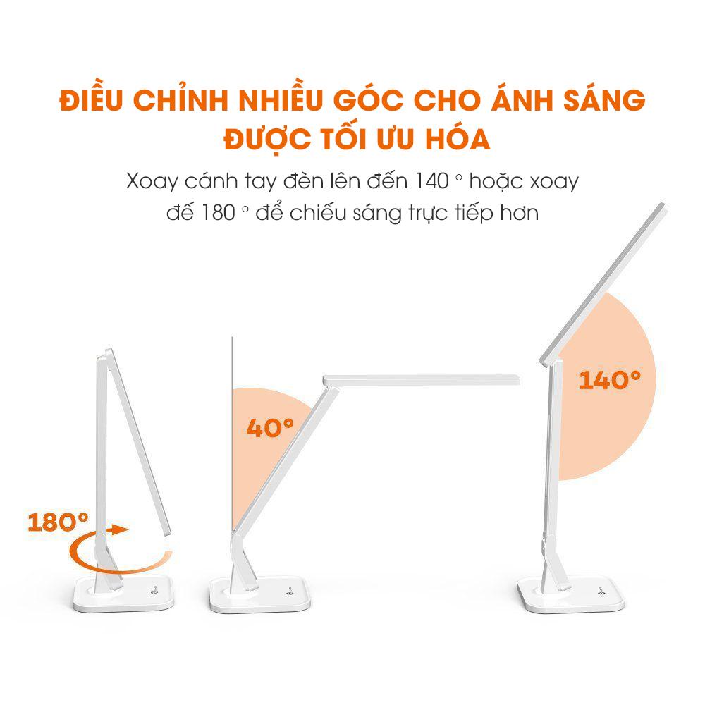 Đèn LED chống cận TaoTronics TT-DL02, 14W, 4 chế độ sáng (HÀNG CHÍNH HÃNG - BH 12 THÁNG)