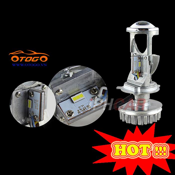 Đèn bi cầu led siêu sáng iphcar chân h4