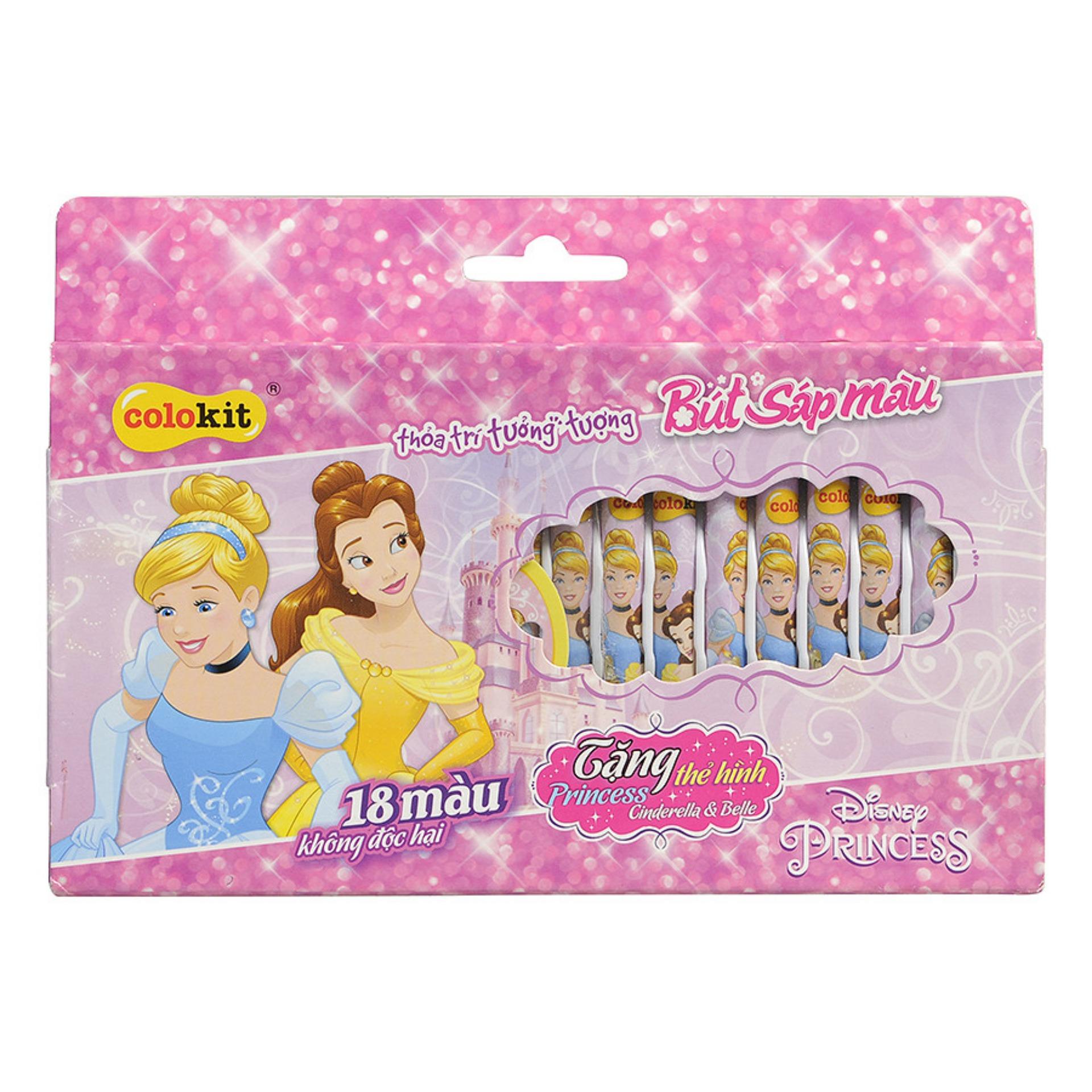 [HCM]BÚT SÁP MÀU THIÊN LONG CR-C029 DISNEY (18 MÀU)