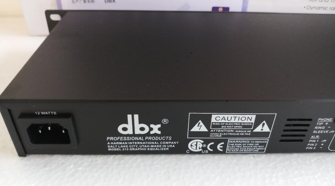 Loc tiếng Equalizer DBX 215 (Đen), bộ xử lí âm thanh xấu