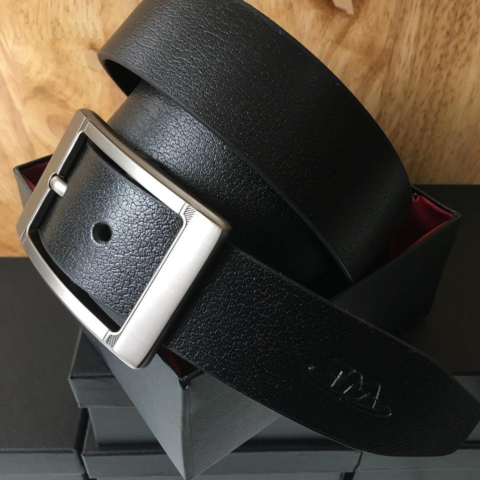 COMBO 02 Thắt lưng khóa kim kép, Dây nịt da nhập khẩu LEATHER (đen,nâu)