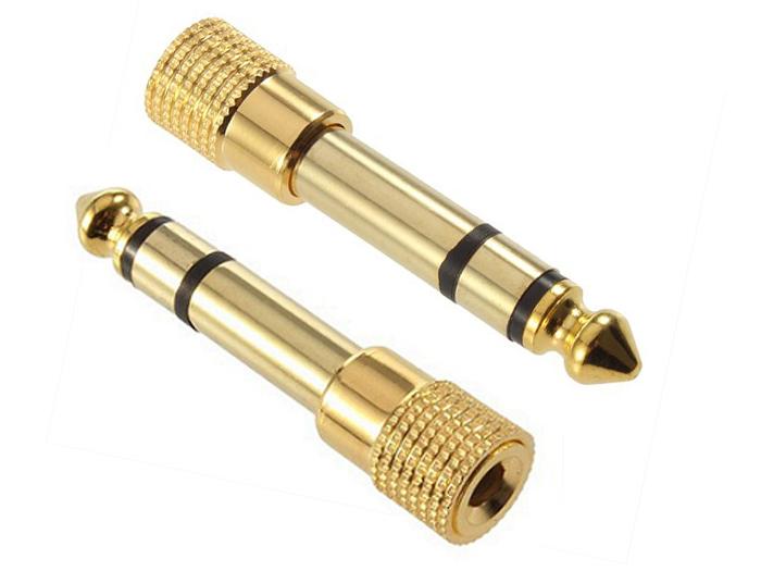 Combo 2 cái- đầu chuyển từ jack 6 ly ra lỗ 3.5 ly