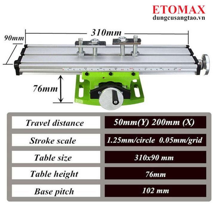 Ê tô bàn trượt hai chiều XY miniQ BG-6300