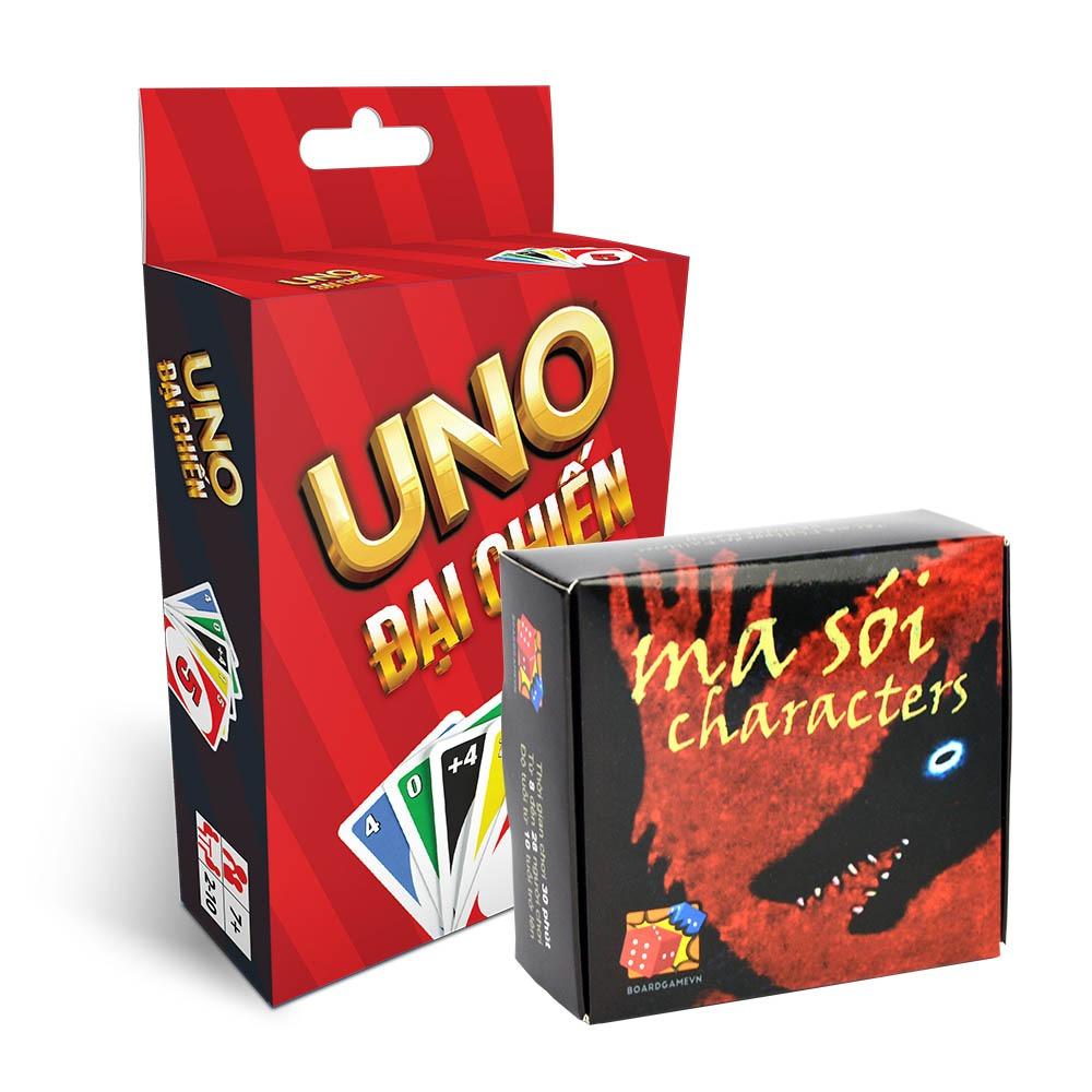 Combo bộ bài uno + bộ bài ma sói