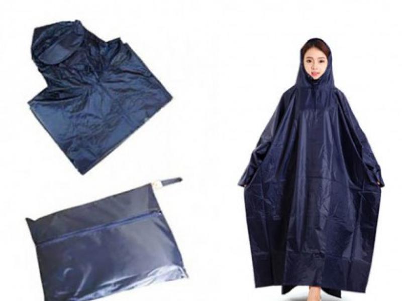 [HCM]Áo Mưa Vải Dù Xẻ Tà Cánh Dơi 1m4 ( nhiều màu)