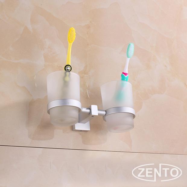 Kệ đỡ kèm 2 cốc thủy tinh Zento OLO-018