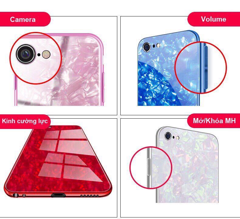 [HCM]ỐP GƯƠNG ĐÁ NGỌC BÍCH DÀNH CHO IPHONE 6/ 6s