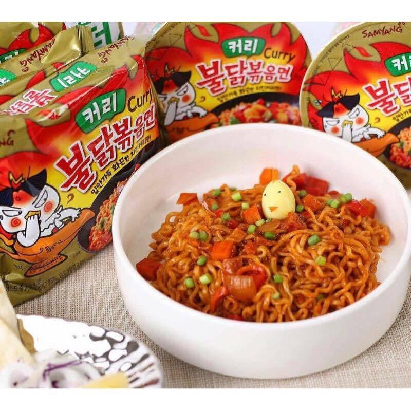 [GIÁ SHOCK] Combo 5 Gói Mì Cay Cà Ri Samyang Hàn Quốc