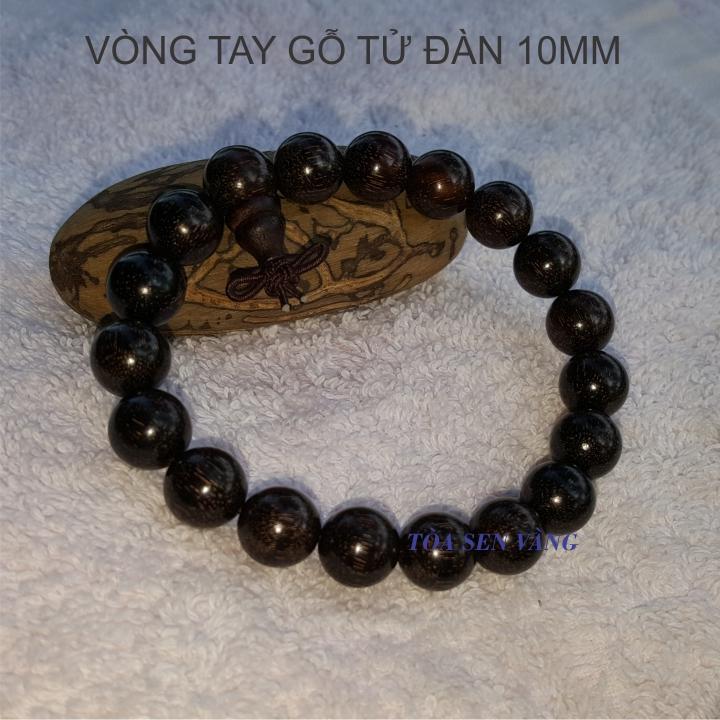 [HCM]VÒNG TAY GỖ TỬ ĐÀN 10MM