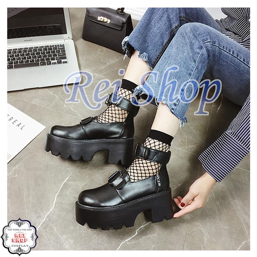 [ĐẶT LÊN 1 SIZE] Giày Punk Rock - Giày Harajuku - Giày Cosplay - G02