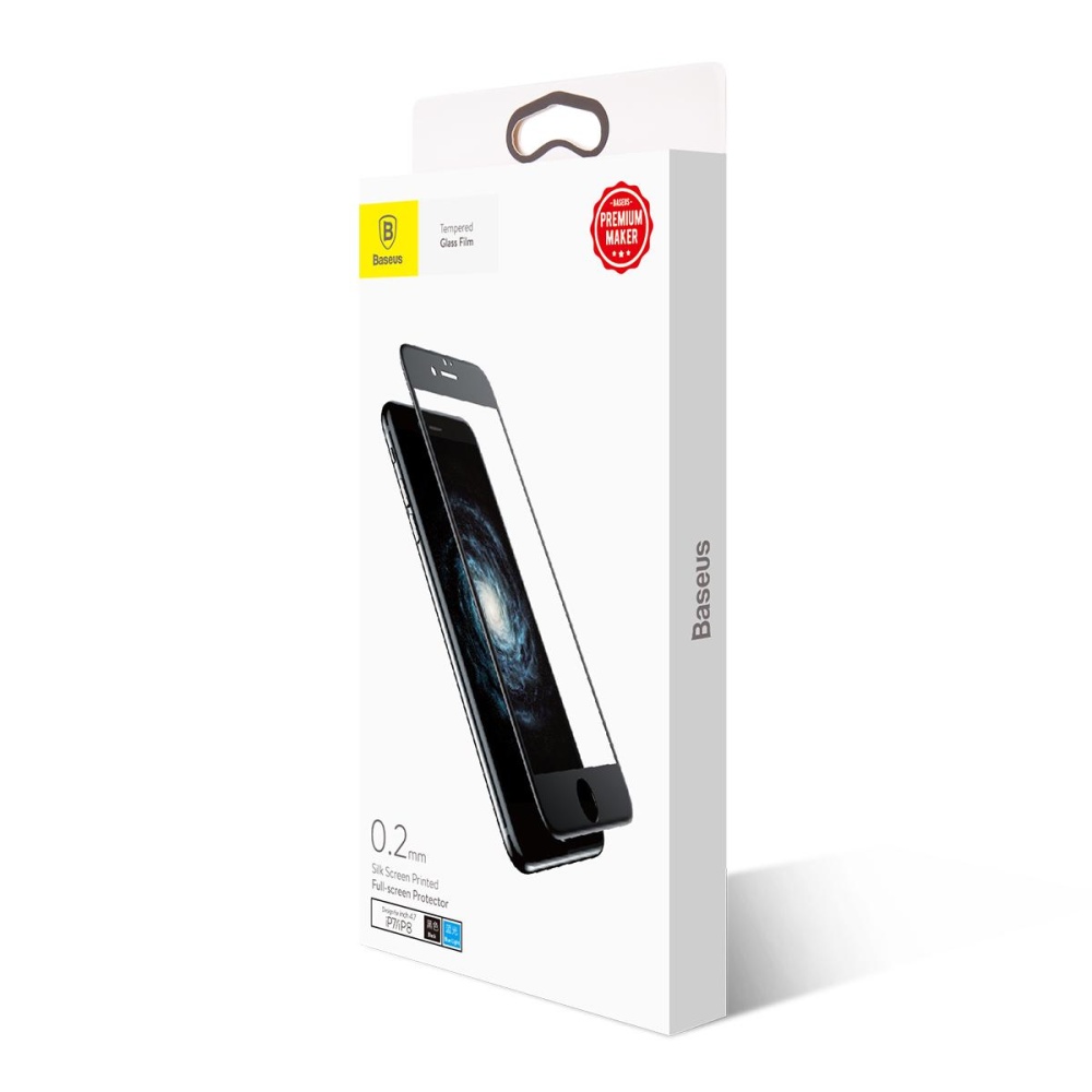 Kính Cường Lực Baseus Cho iPhone 7 Plus - Đen
