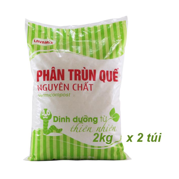 4kg Phân trùn quế nguyên chất 100%- dinh dưỡng từ thiên nhiên