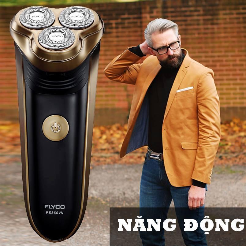 Máy cạo râu cao cấp Flyco FS360 - Hàng Nhập khẩu (BH 12 tháng)