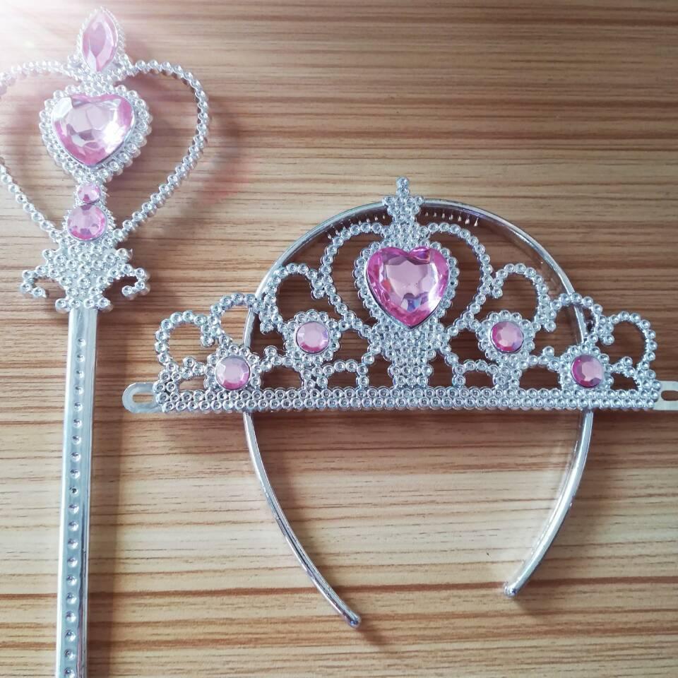 Phụ kiện Hallowen, set vương niệm phép thuật hoá trang elsa Jennie kids J179