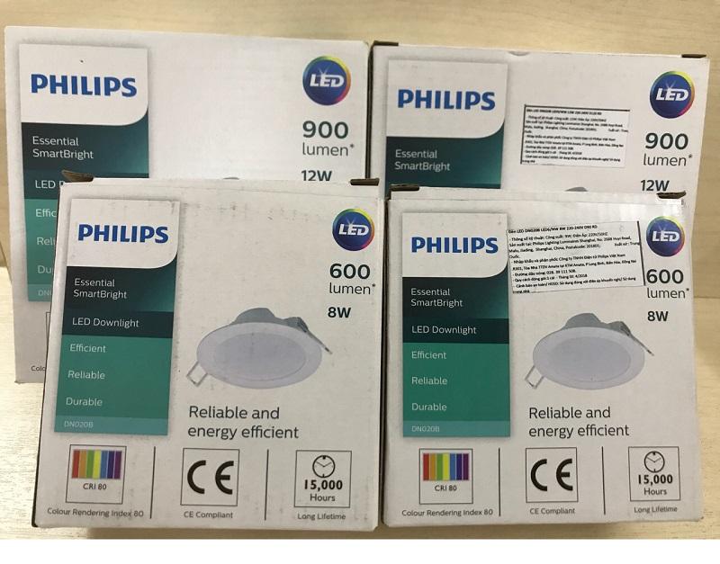 Bộ 6 Bóng đèn Philips LED Downlight âm trần DN020B 12W 6500K - Ánh sáng trắng