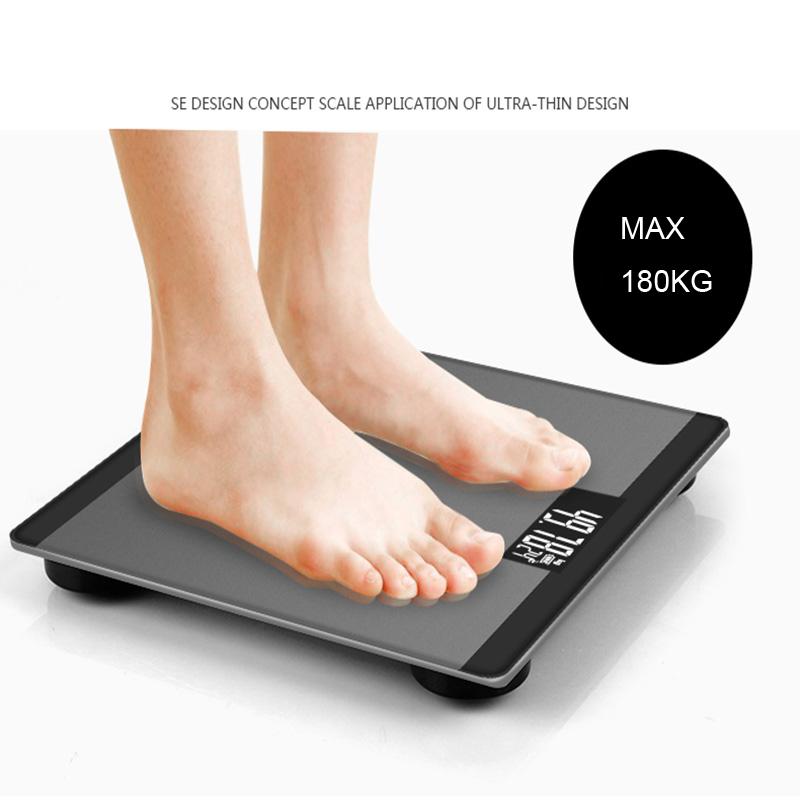 Aibot Smart Bathroom Personal Floor Body Scale Electronic Scales Household Digital Weight Scale LCD Display Scale 180kg/50g