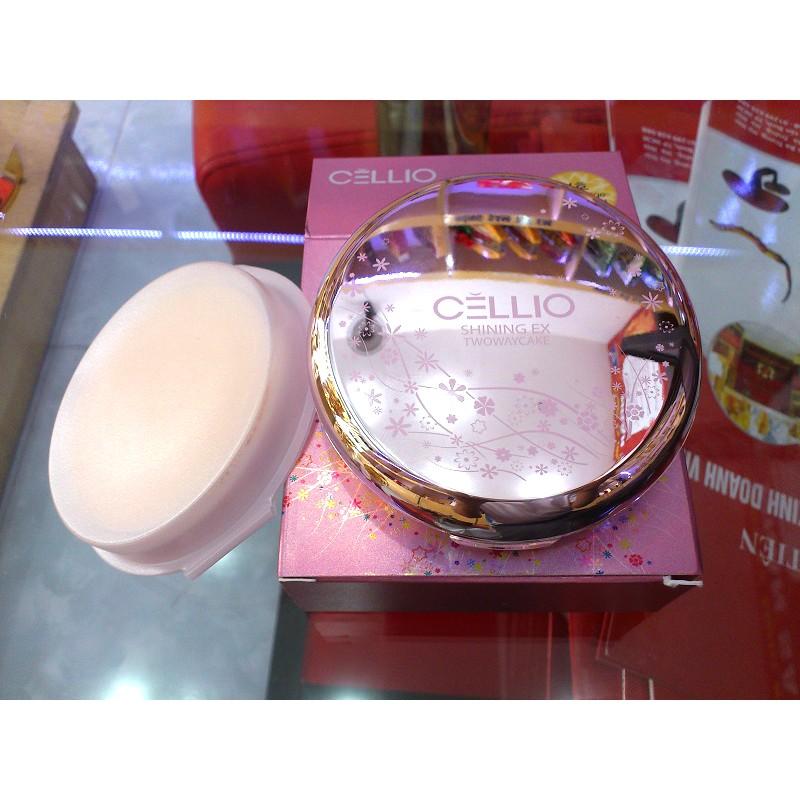 Phấn trang điểm Celilo Shining Ex Twoway Cake Hàn Quốc 12g ( 2 lõi )