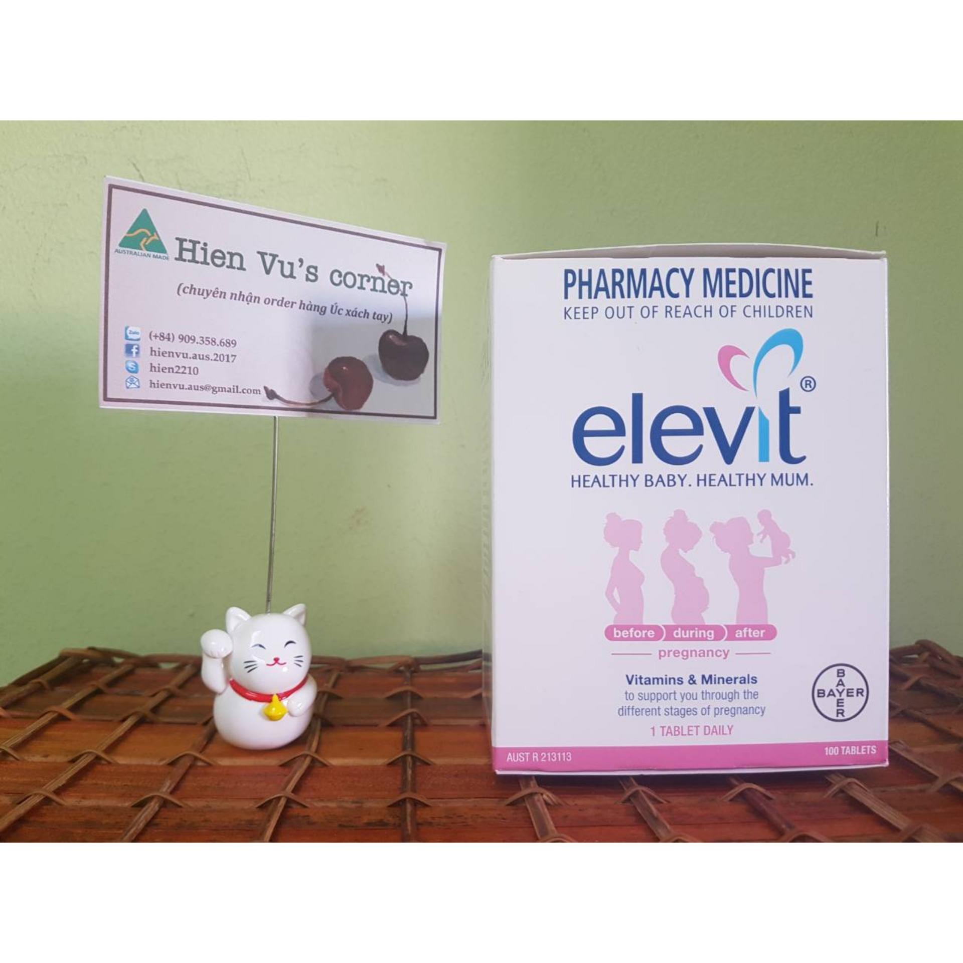 [HCM]Elevit 100 viên hồng