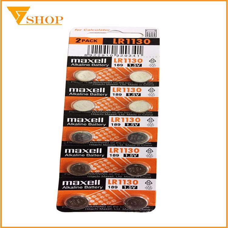 4 viên Pin LR1130 Maxell Alkaline 1.5 V