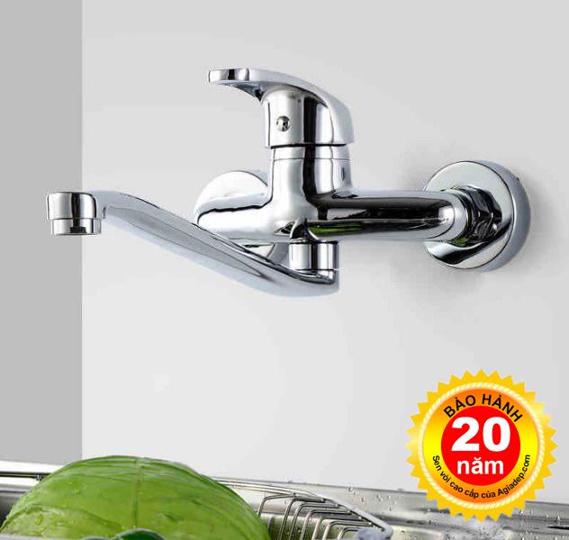 Vòi bếp nóng lạnh - gắn tường - Hàng cao cấp