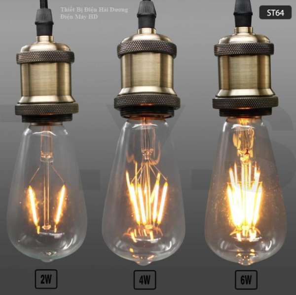 BÓNG Đèn LED Edison T64 4w trang trí nghệ thuật