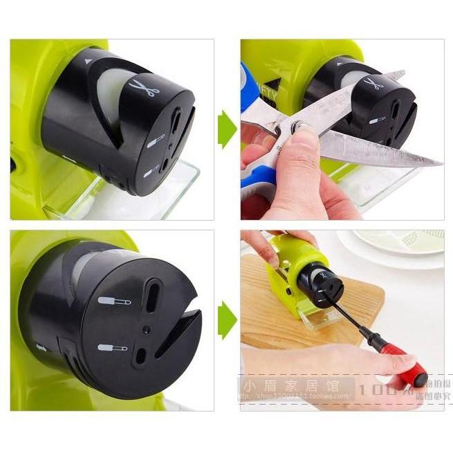 Máy mài dao kéo mini đa năng tự động dùng pin