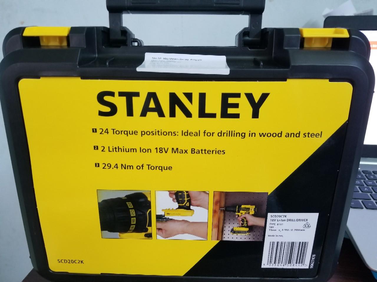 [HCM]MÁY KHOAN PIN LI-ION STANLEY 18V