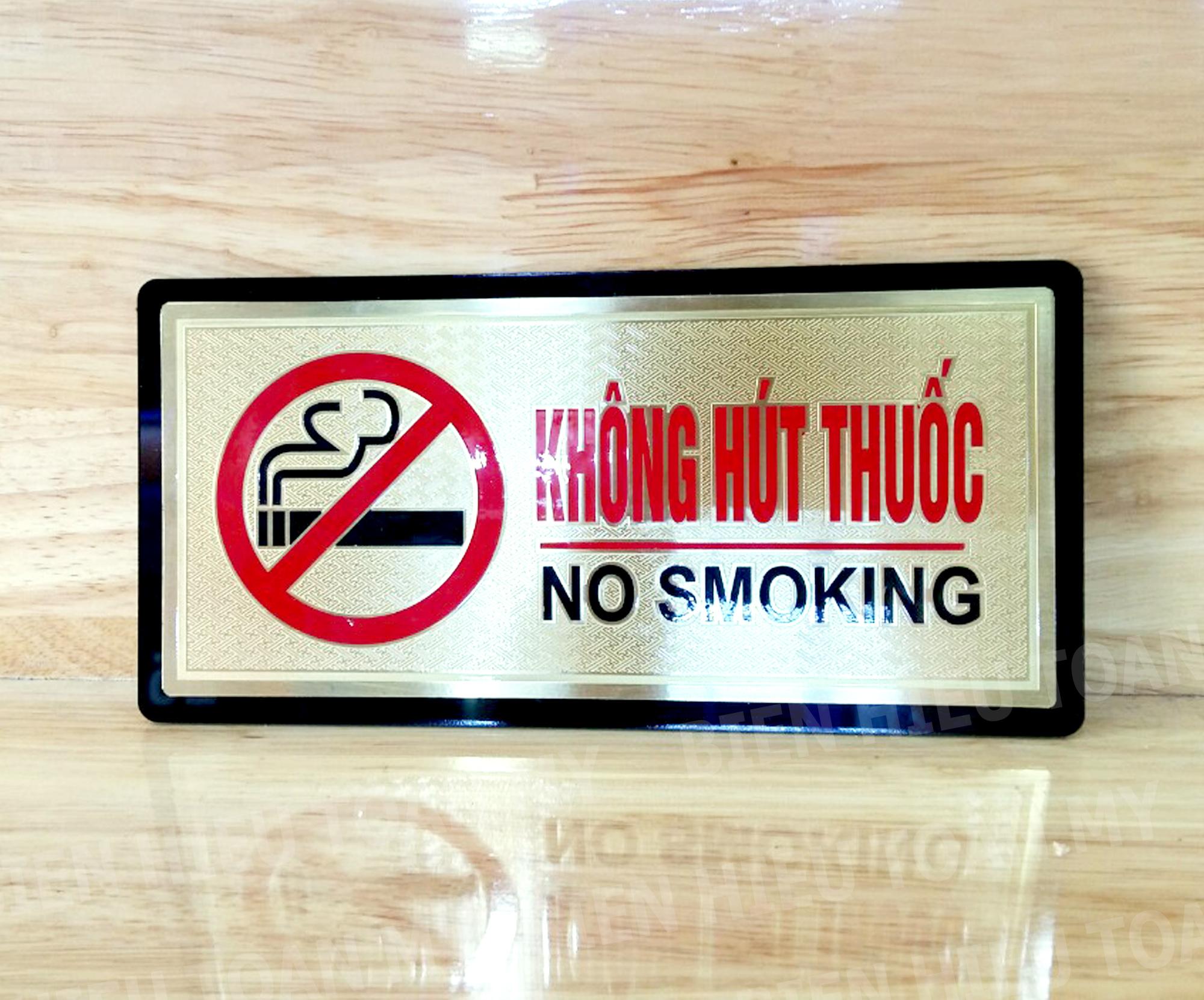 Biển KHÔNG HÚT THUỐC bằng đồng