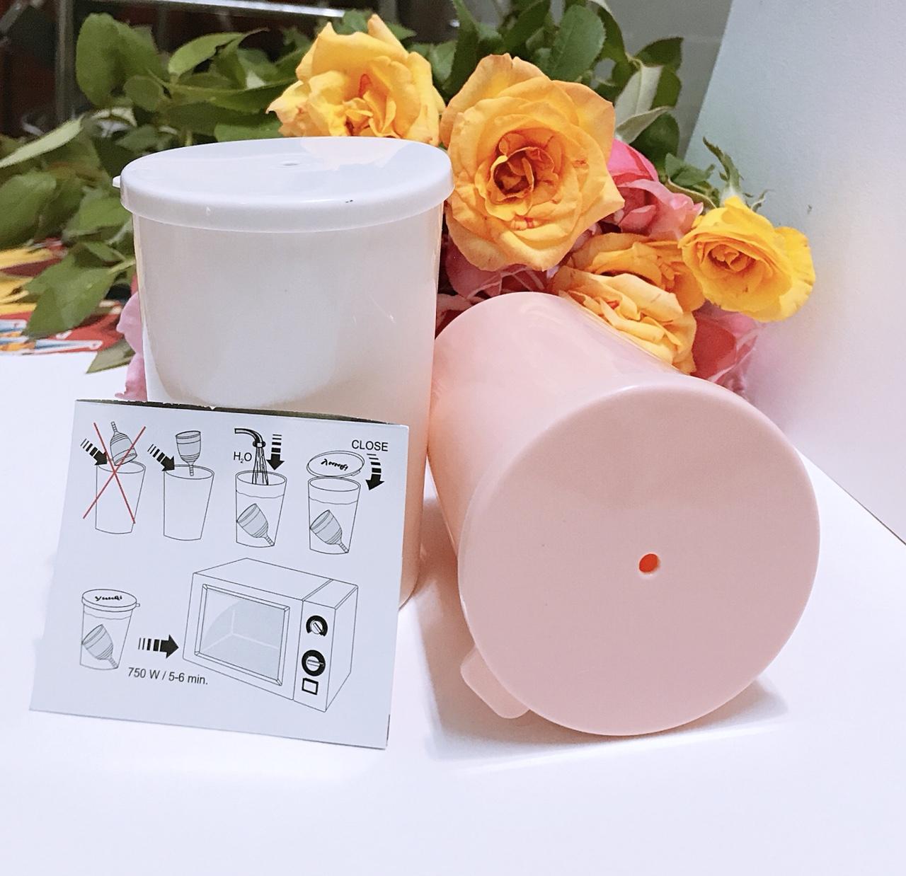 Lady Cup Size L (trắng) + Cốc tiệt trùng