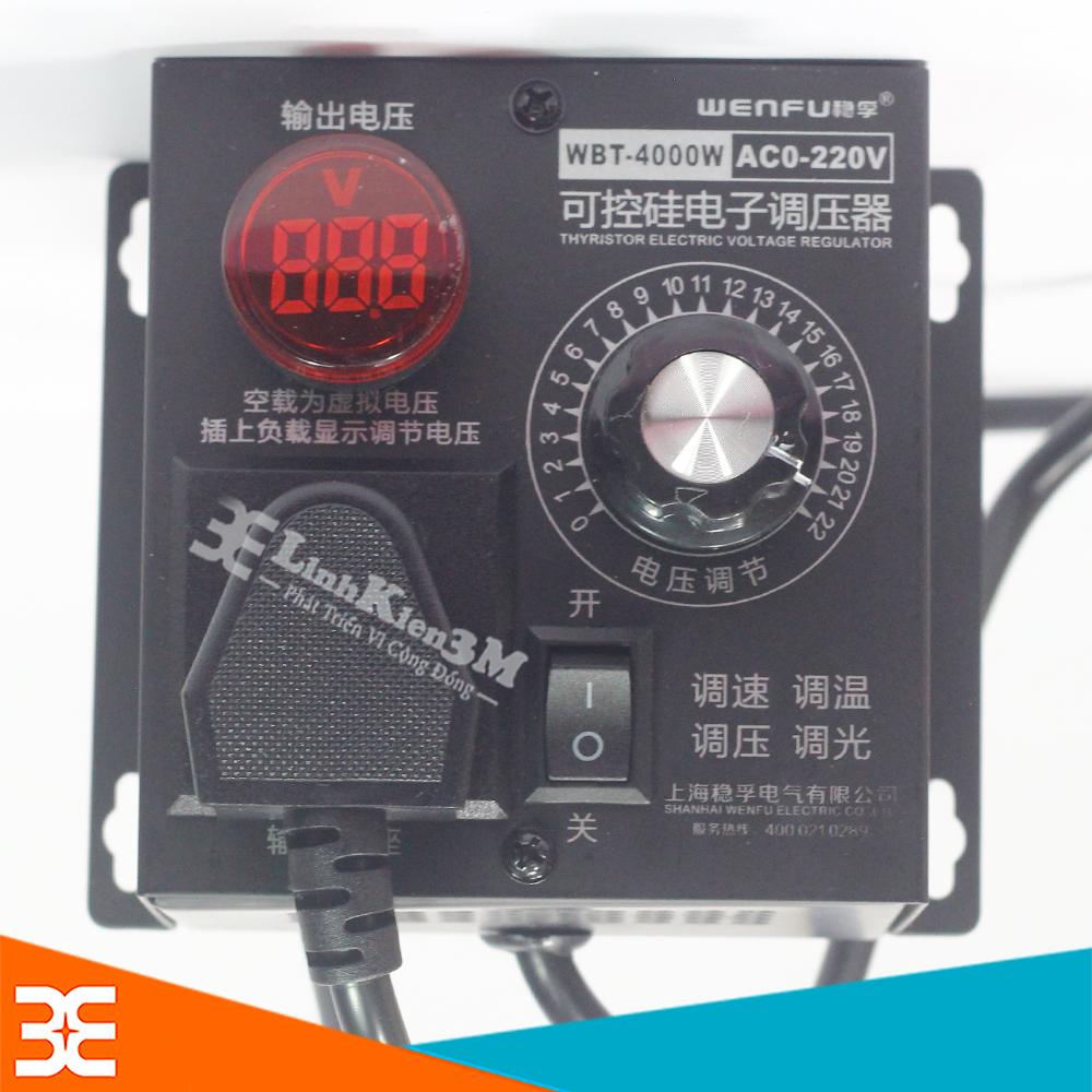 Dimmer 220VAC WBT-4KW điều khiển tốc độ động cơ