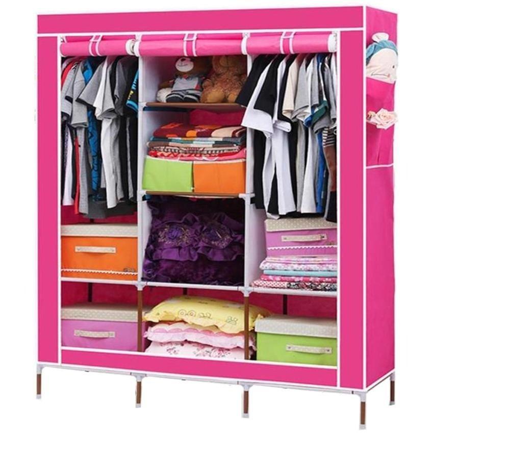 Tủ Vải 3D 3 Buồng 8 Ngăn đựng quần áo ( nhiều màu)
