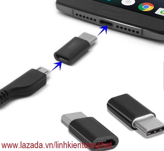 [HCM]Đầu chuyển từ Micro Usb qua USB Type C