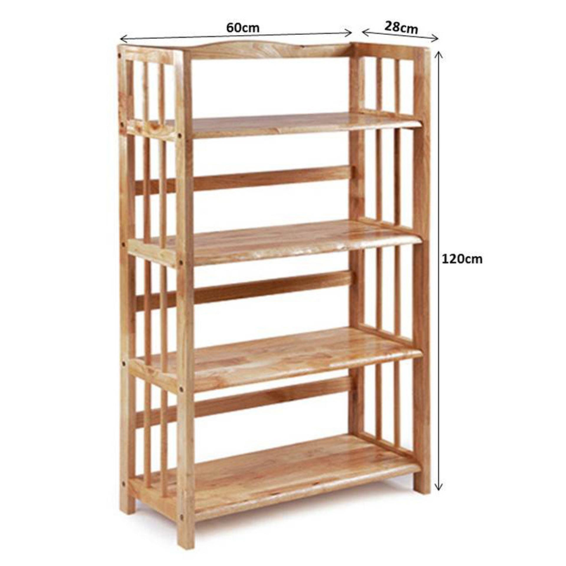 Kệ sách gỗ 4 tầng ngang 50cm