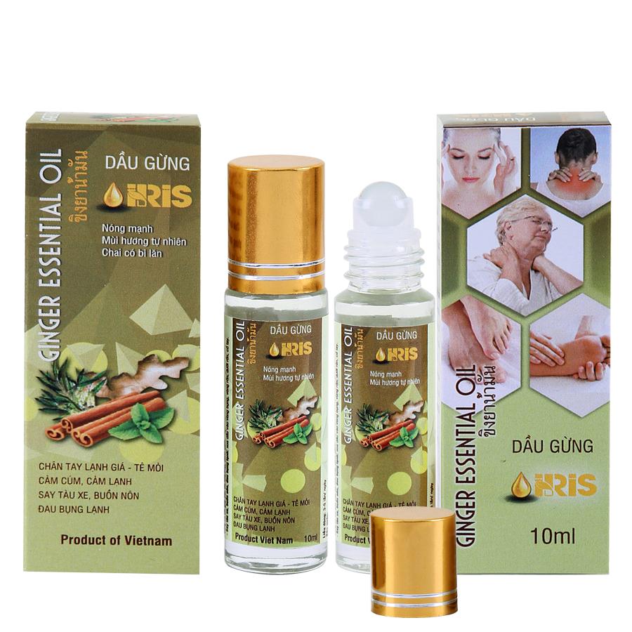Dầu gió Gừng IRIS- Đánh Bay Cảm Mạo  10ml